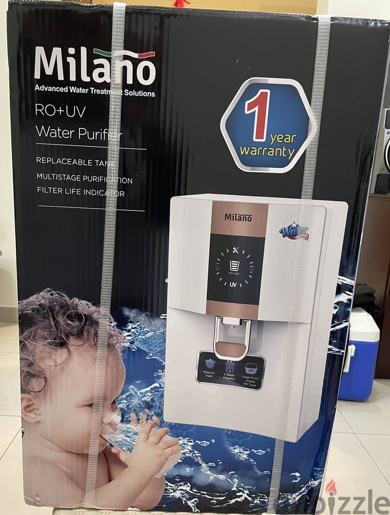 Milano RO+UV Water Purifier - Brand New Model WHP648t-RO, 360L/day 1