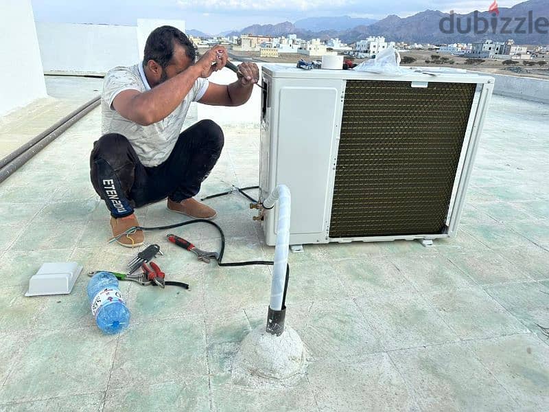 we do Ac copper line installation, Ac installation and services 1