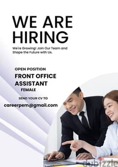 FRONT OFFICE ASSISTANT FEMALE ONLY