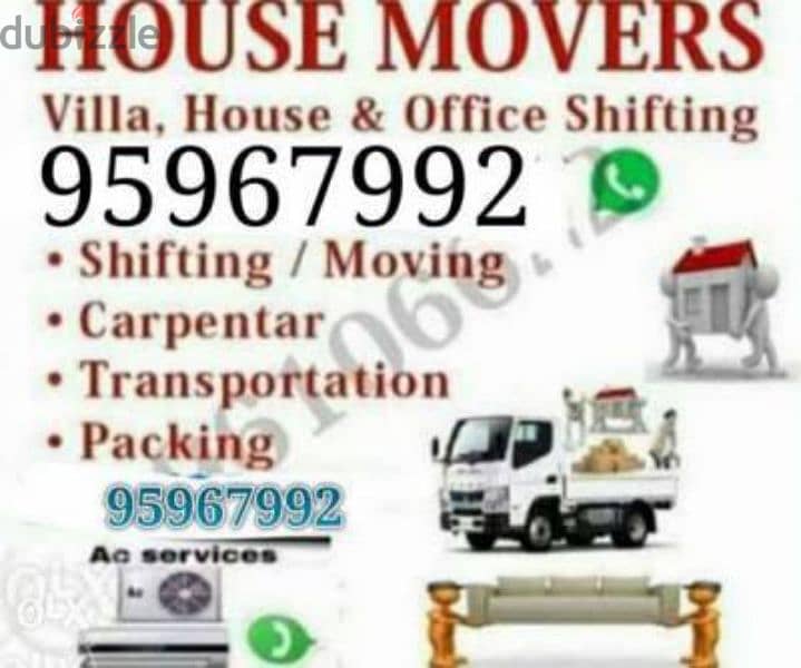 House shiffting office shiffting furniture fixing transport 0