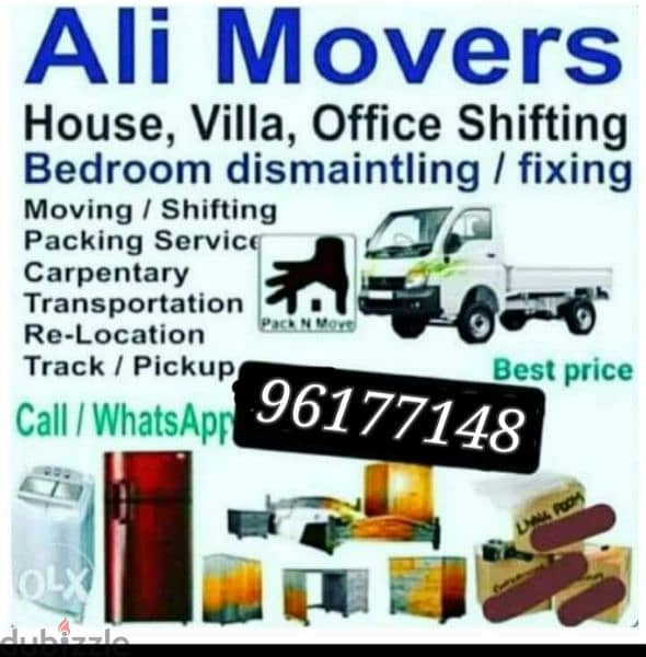 Muscat Mover packer shiffting carpenter furniture TV curtains fixing 0