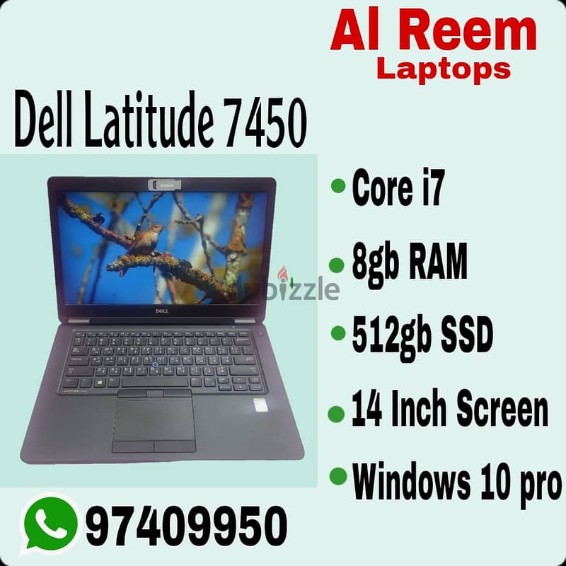 DELL CORE I7 8GB RAM 512GB SSD 14 INCH SCREEN 0