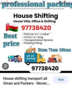 professional packar and movers house villa -and office