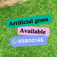 We have Artificial Grass,Pots,Green carpet, Indoor outdoor places