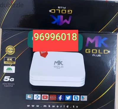 Blue model android smart Box all country Channel work with 1YEAR Subsc