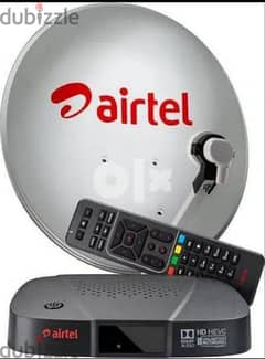 Airtel HD digital Receiver with subscription avelebal