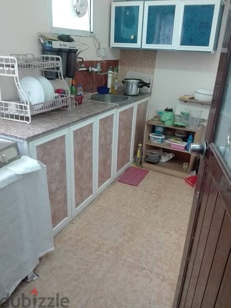 furnished  2 BHK flat two rooms and hole kitchen and bathroom 4