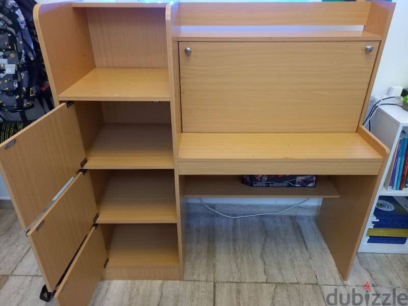 Study Table with book shelves and drawers 2