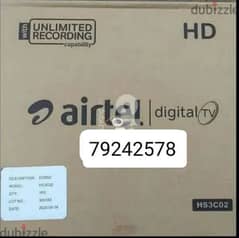 Airtel HD setup box with one month tamil Malayalam telugu home service