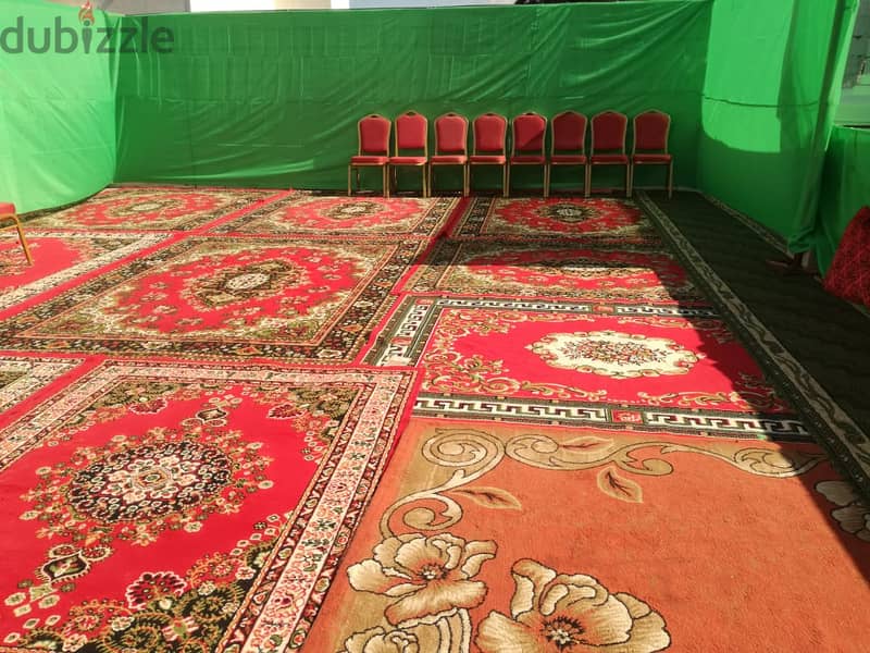 Rent carpet & rugs for outdoor parties تأجير السجاد والبسط للحفلات 3