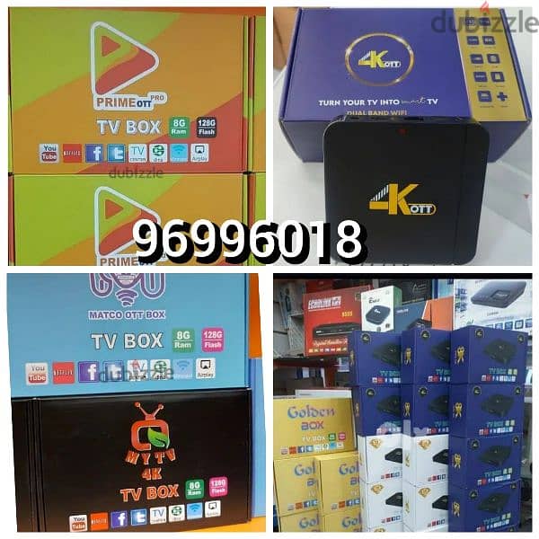 4k android TV Box 8GB Ram 128GB Storage - Satellite TV receivers - 128502199