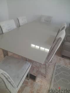 Dinning Table along with 6 Chairs 0