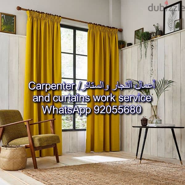 carpenter/furniture,ikea fix,repair/curtains,tv fix in wall/drilling 6