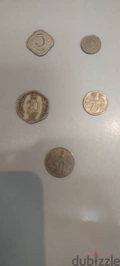 Antique India Coins - 5 Nos