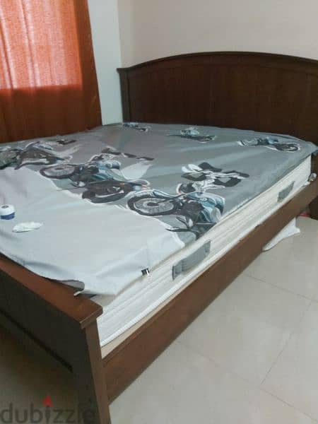 King size Danube bed with semi ortho mattress 1