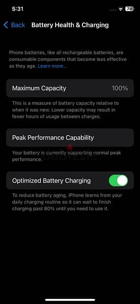 iphone x 256 battery 100% 6