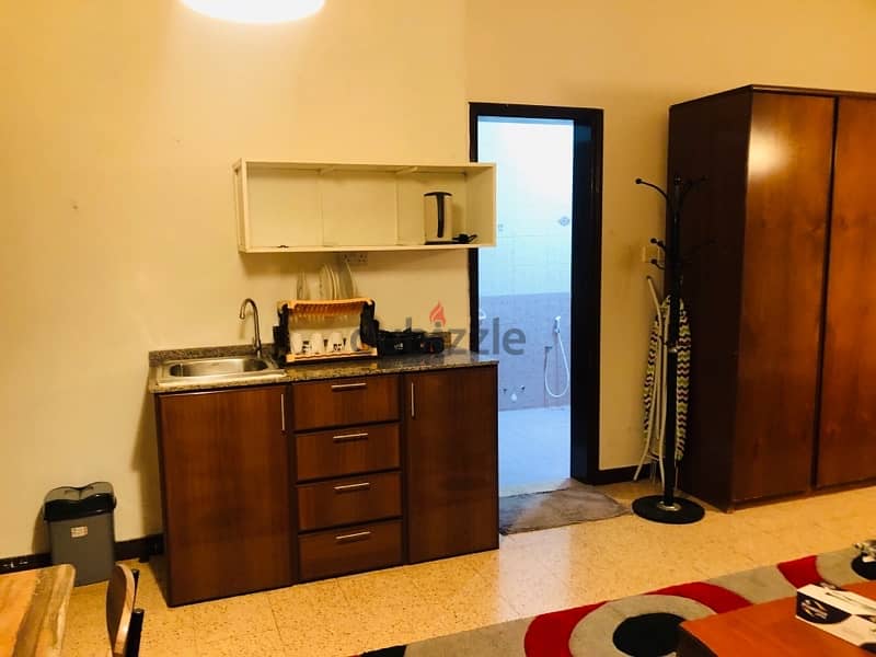 fully furnished studio room for rent near 18th November street 2
