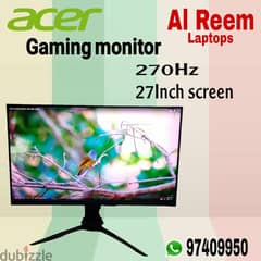 ACER GAMING MONITOR 27 INCH SCREEN 165HZ