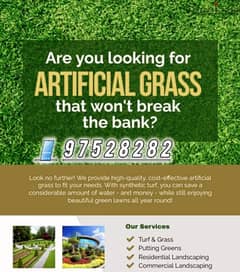 We have Artificial Grass Stones Soil Fertilizer Pots Gardening Service