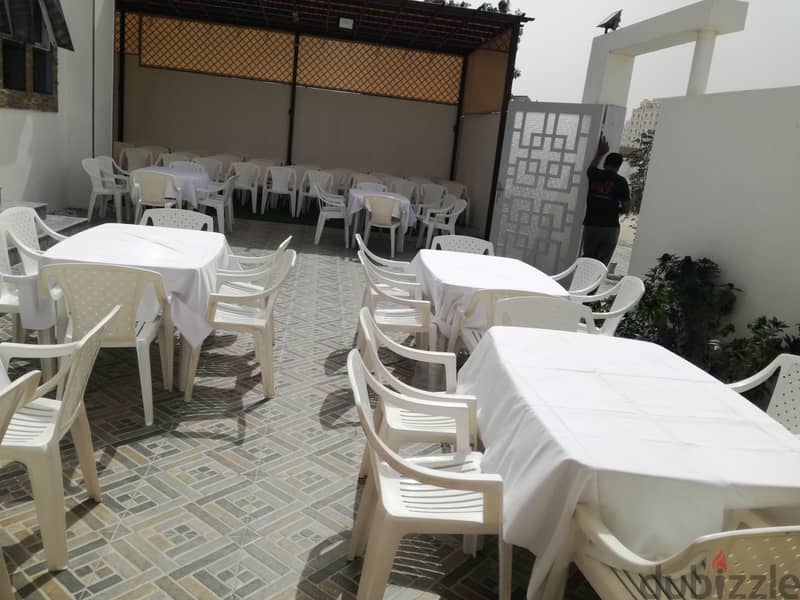 Rent plastic chairs 200 baisa only تأجير كراسي بلاستيك بـ ٢٠٠ بيسة فقط 1