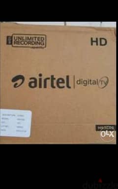 new DTH Indian Airtel HD box with one month subscription Malayalam T 0