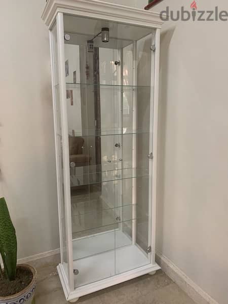 Two New Centerpiece Glass Cabinets with focus light 1