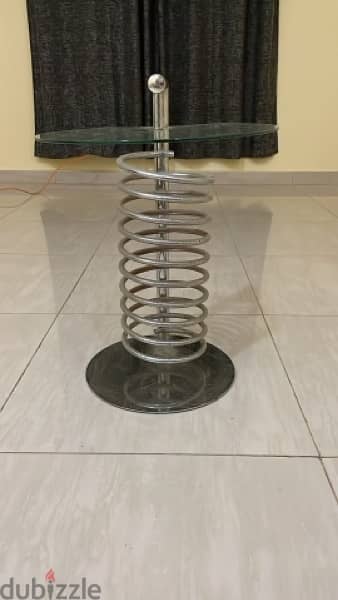 Glass top side table 1