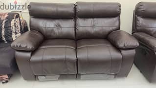 2 seater leather Recliner RO 80 and 3 seater Single Sofa RO 25