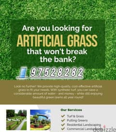 We have Artificial Grass Stones Soil Fertilizer Pots Gardening service
