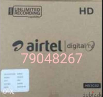 full HD Airtel Receiver subscription available six months free