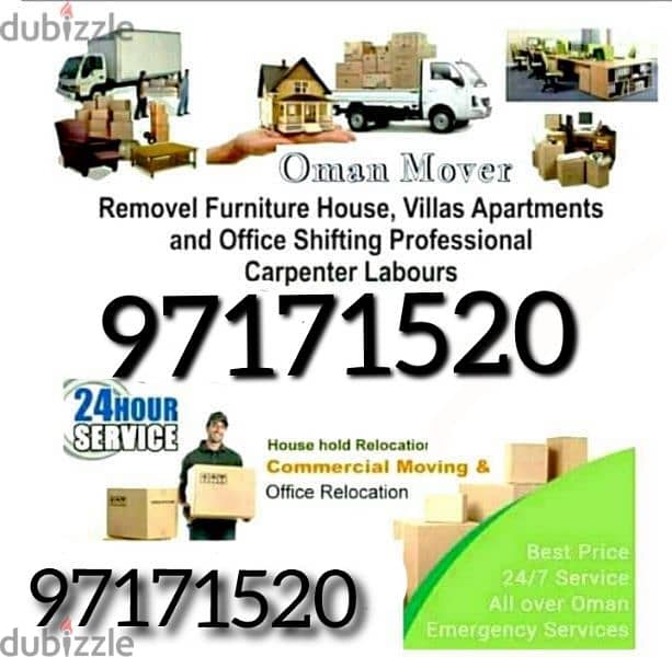 Movers House shifting office and villa shifting ALL of Oman 0