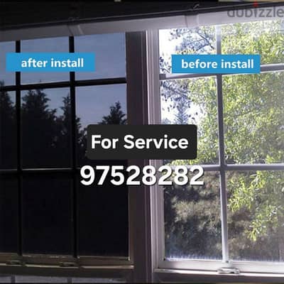 Frosted/Tint Windows Glass Films available with fixing service