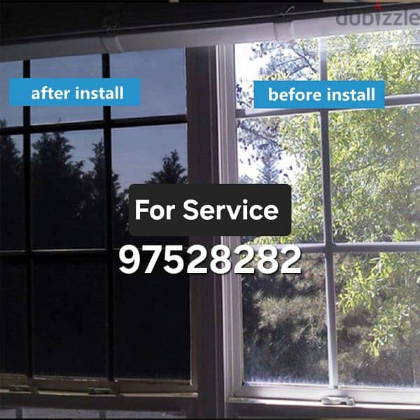 Frosted/Tint Windows Glass Films available with fixing service 0