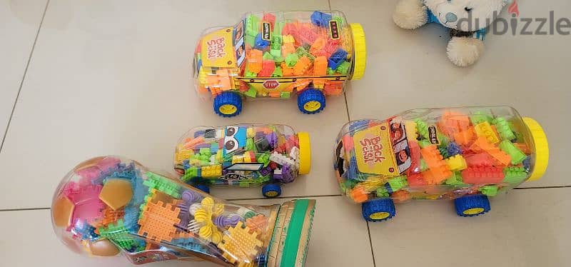 playing blocks bought from Lulu same as new only for urgent sell 4