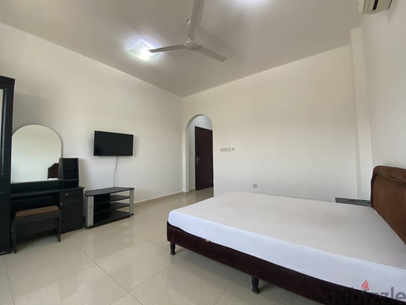 Neat and clean spacious Fully Furnished room for rent in Al Ghubra 2