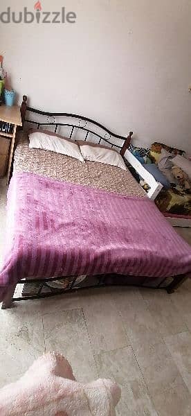 Steel Bed with mattress 1