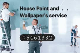 We do House Villa Painting work Maintenance and Wallpaper installation