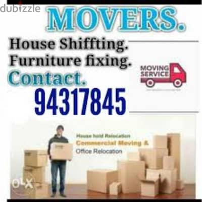 House shiffting office shiffting furniture fixing transport