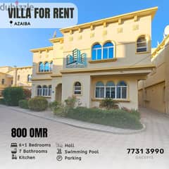 Beautiful 6+1 BR Compound Villa Available for Rent in Azaiba 0