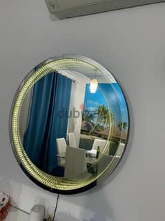 decorative mirrors with light and table 0