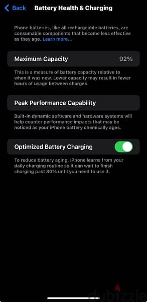 I phone 11 black 256gb battery 92% 3