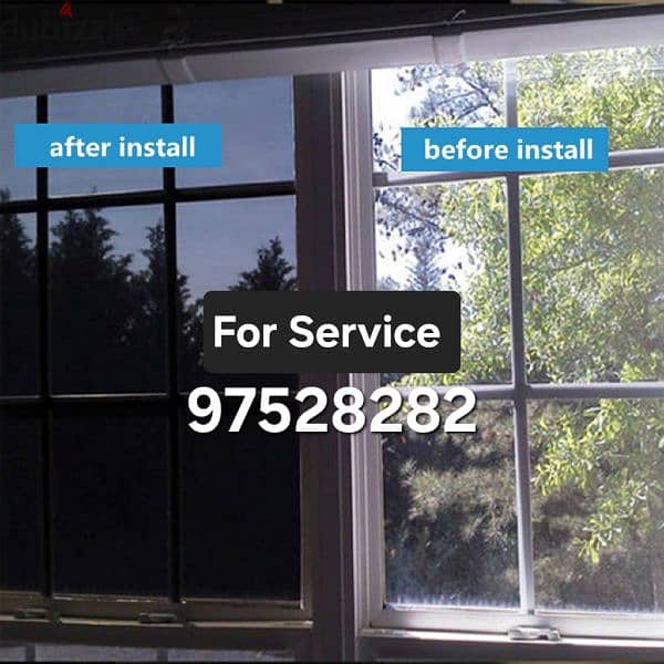 Frosted Glaass Window Sticker Film Service 0