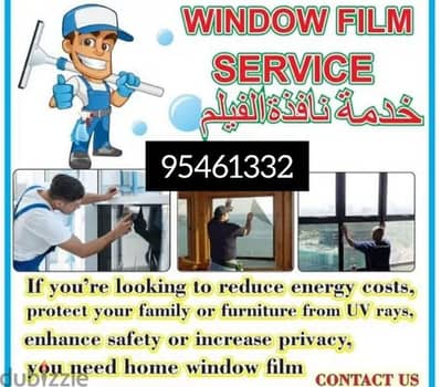 Window Glass Sticker Work Frosted Tint Work Service