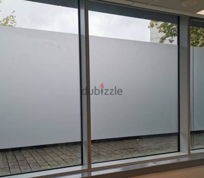 Windows Glass Sticker Frosted Tint Film Available with Fixing 2