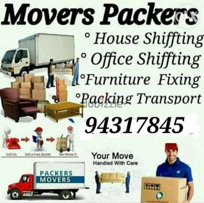 House shiffting office shiffting furniture fixing transport