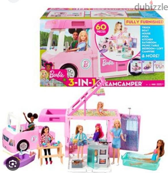 unwanted gift brandnew original barbie camper van 0