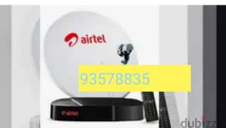 New,HD Airtel Receiver & with subscription free