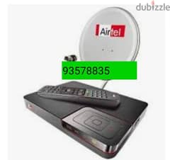 New,HD Airtel Receiver & with subscription free