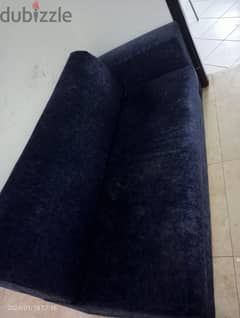 Blue fabric Sofa 0