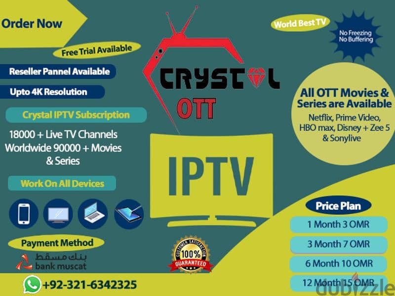 4k IP/TV 4k Resulation 22k Tv Channels & 180k VOD 2
